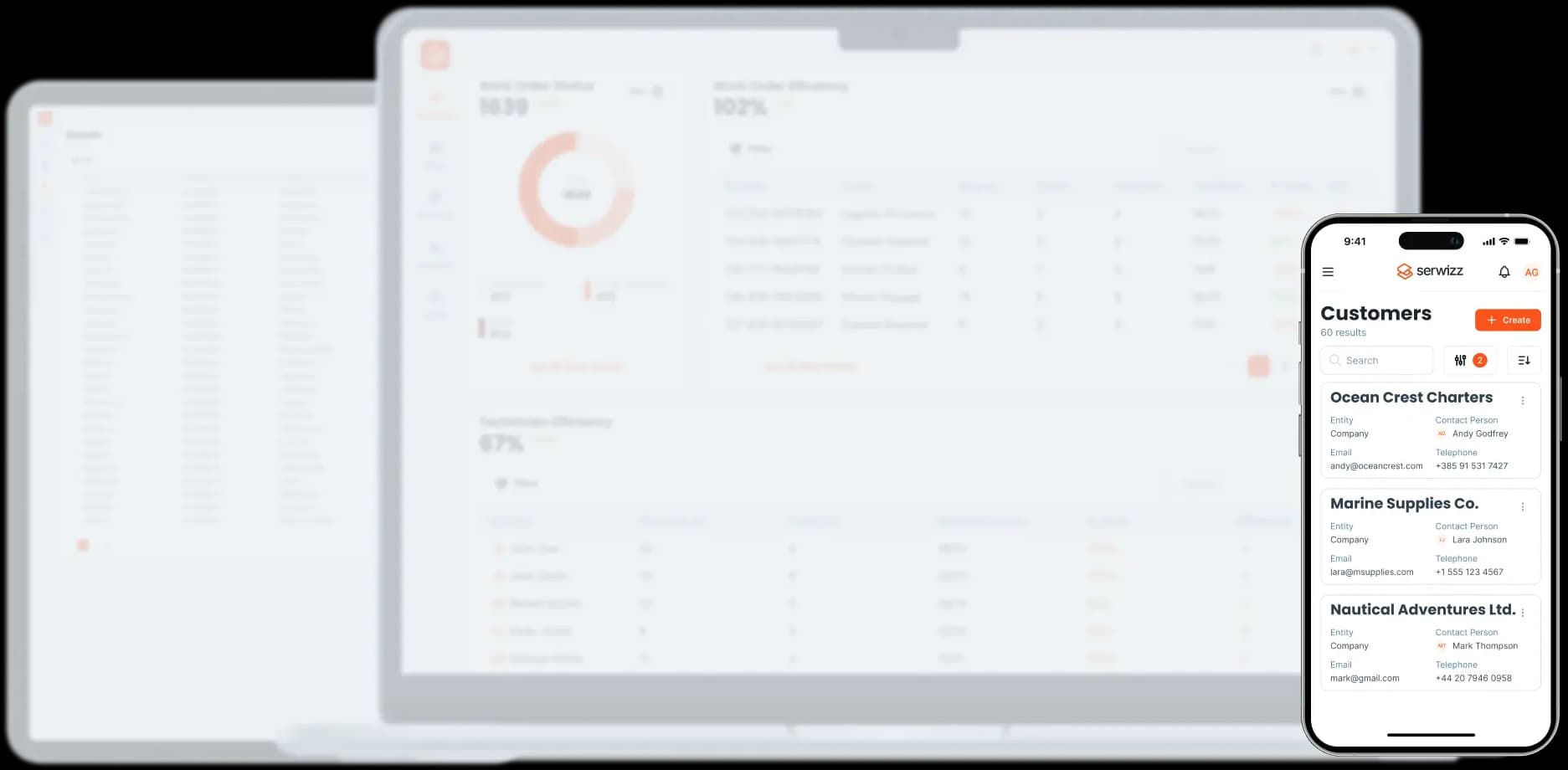 Serwizz mobile app