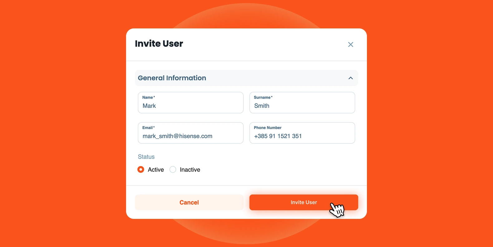 Invite User