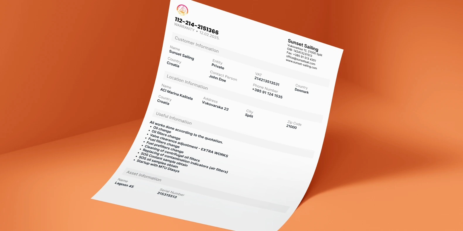 Service Report Example