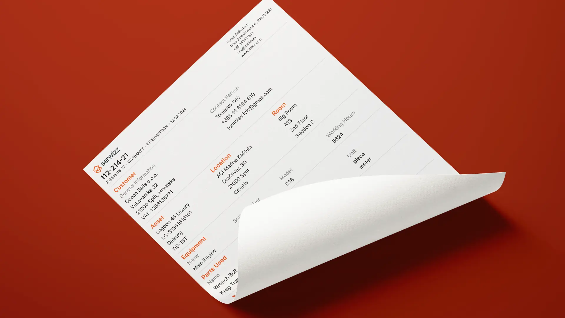 Digital work order system